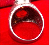 350 - STERLING SILVER RING (E10)