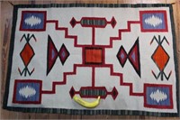 Navajo/Mexican "Storm Pattern" Rug 33" x 52"