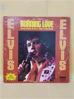 Rare Elvis Presley *Burning Love* LP 33 Record