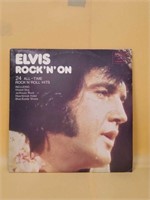 Rare Elvis Presley *Rock N'On* LP 33 Record