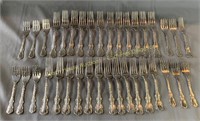Roden Bros. sterling silver flatware, 146 pieces