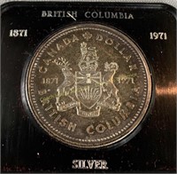 1971 Canada silver dollar en argent