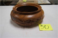 Hand Carved Wood Bowl