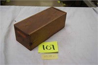 Vintage Wood Box w/ Sliding Cover