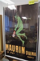 Maurin Quina Le Puy France Signed Poster