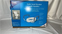 Toilet Seat Elevator with Handles by Carex