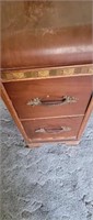 VINTAGE VANITY DRESSER WITH MIRROR AND FOUR SIDE