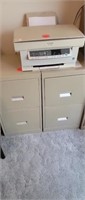 2 METAL TWO DRAWER FILING CABINETS