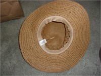 2 DERBY HATS AND A STRAW HAT