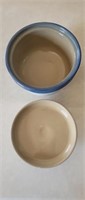 BLUE DISH WITH LID, 3 SMALL GLASS BOWLS