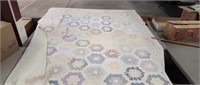 2 SLIGHTLY DAMAGED QUILTS, HAND MADE 96X80 INCH