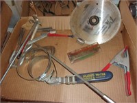 C CLAMPS, SAW BLADE, TOOLS, MISC