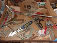 C CLAMPS, SAW BLADE, TOOLS, MISC