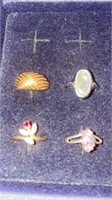 8 LADIES RINGS - SIZE 8TO 9