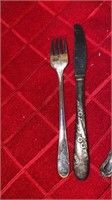 ANTIQUE FORK , KNIFE AND SPOONS