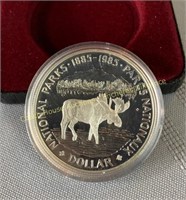 1985 Canada proof silver dollar épreuve en argent