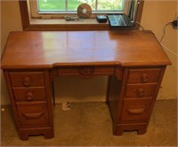 4 Drawer Pine Desk-Dovetail Drawers