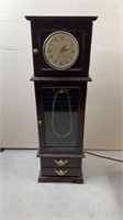 21" Clock Tower Jewelry Case, Glass Door