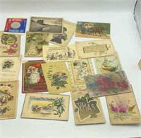 Vintage Postcards And Collector Coin