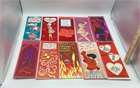 10 NOS Valentine Cards,Envelopes
