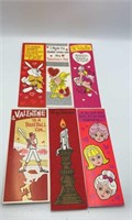 6 NOS Valentine Cards