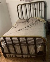 54" Antique Brass Bed