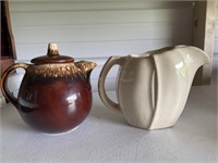 Vtg McCoy Pitcher & Hull Brown Drip Tea Pot