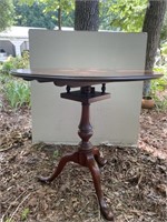 Vintage Birdcage  Queen Anne Style Drop Top Table