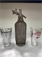 Vintage Aerator made in London 2 Mixer Glasses