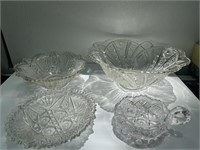 Prescut Glass Elegant Serving Bowls
