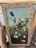 Antique Painting   D Stewart Signed on Canvas