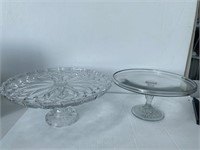 Hickory Chair Cake Stand & Clear Cake Stand (2)