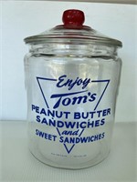 Vintage Tom’s Peanut Butter Large Jar with