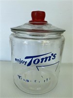 Vintage Tom’s Jar 
No chips just faded letters