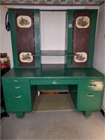 Green Metal & Wooden Desk