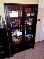 Black Wooden Display Cabinet