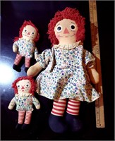 Vintage Raggedy Anne Dolls
