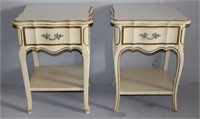 two Fench provincial nightstands