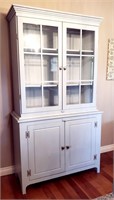 White Wooden China Cabinet