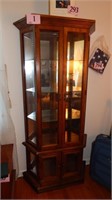 GLASS SHELF CURIO CABINET 35 X 72 X 10