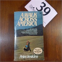 SIGNED BY PETER JENNINGS"A WALK ACROSS AMERICA"