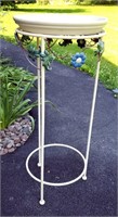 White Metal Plant Stand