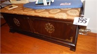 LANE CEDAR CHEST WITH PADDED BENCH LID 49 X 20 X