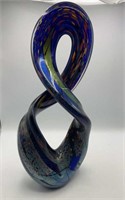 19" Signed Art Glass Millefiori Sculpture