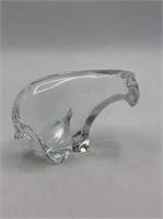 Art Glass Polar Bear Paperweight