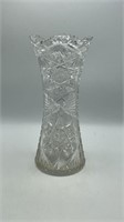 12" Cut Crystal Vase