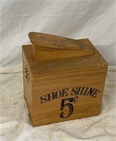 Wood Shoe Shoe Shine Box Kit