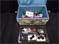 SEWING BOX W / NOTIONS