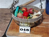 basket of fruit - basket worth $1 or more