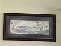 Dogwood Mountains Watercolor  signed Don A.